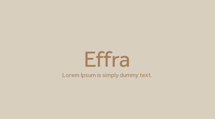 Effra Font