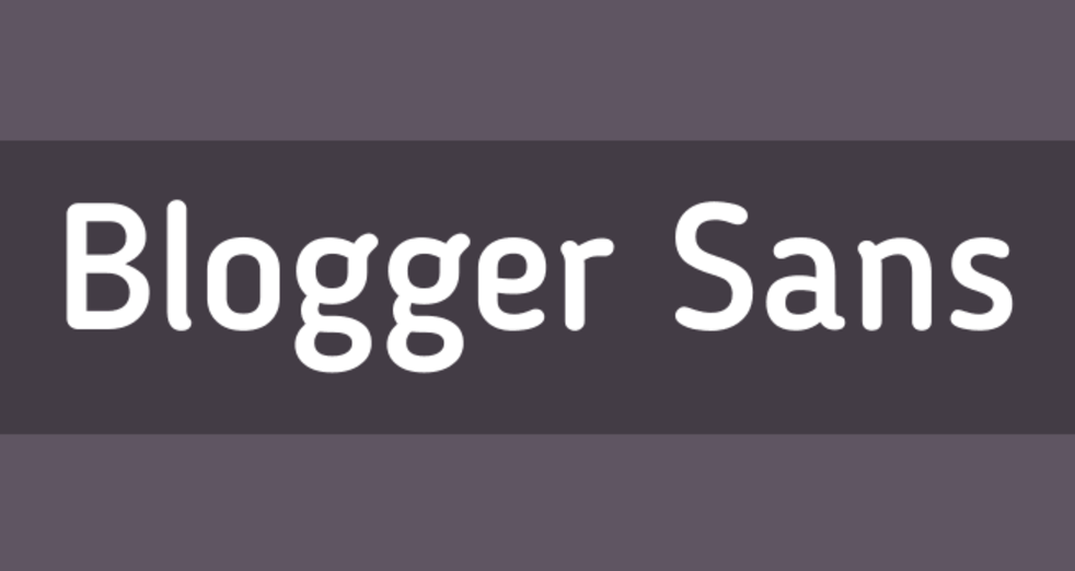 Blogger sans font