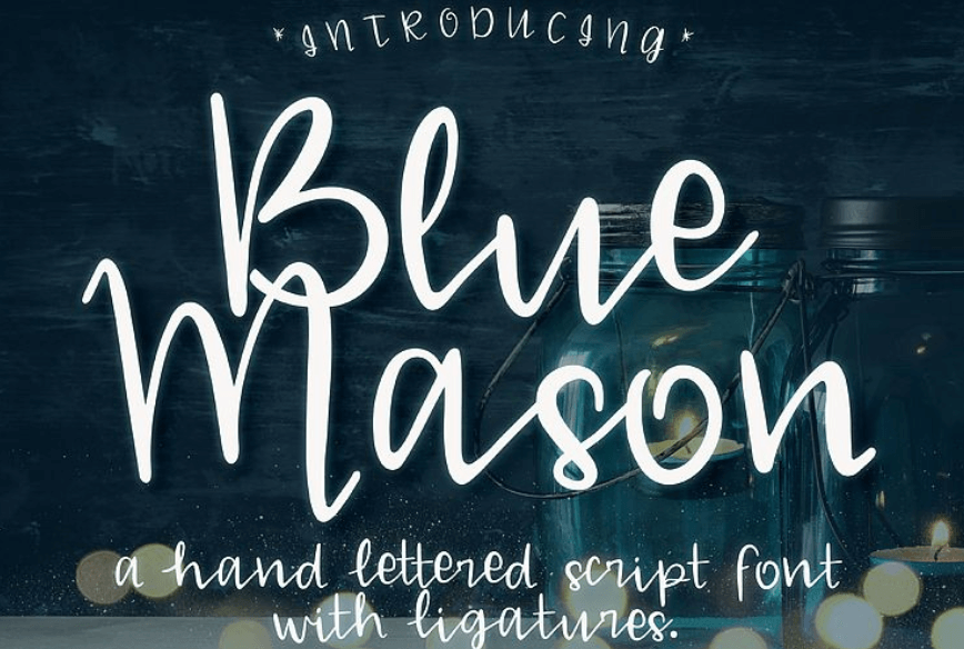 Blue Mason Script Font