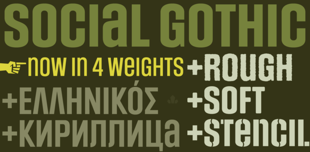 Social Gothic Font