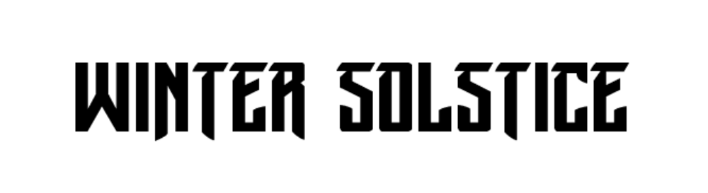 Winter Solstice Font