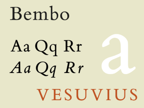 Bembo Bold Font