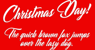 Christmas Day Personal Use Font 310x165 - Christmas Day Regular Font Free Download