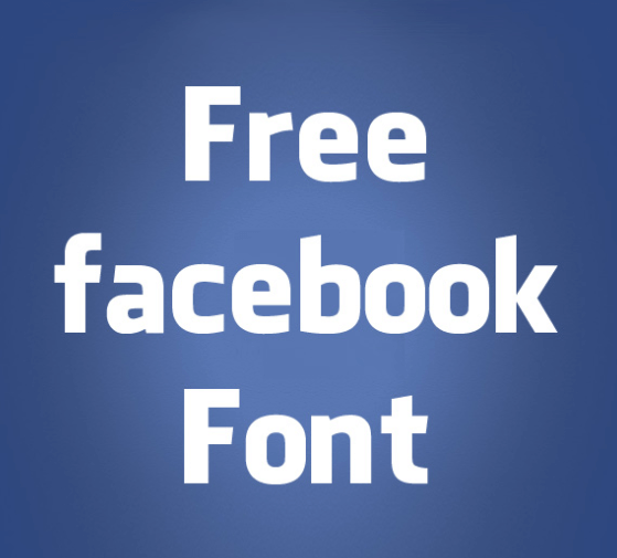 Facebook Letters Font