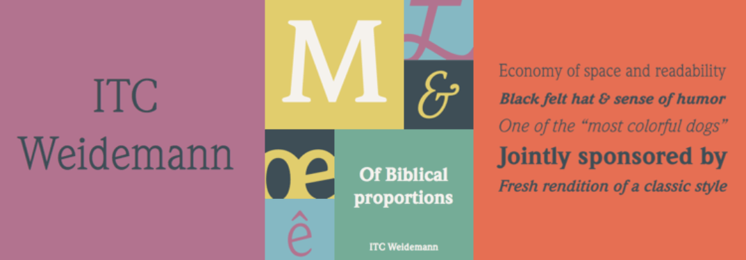 ITC Weidemann Font