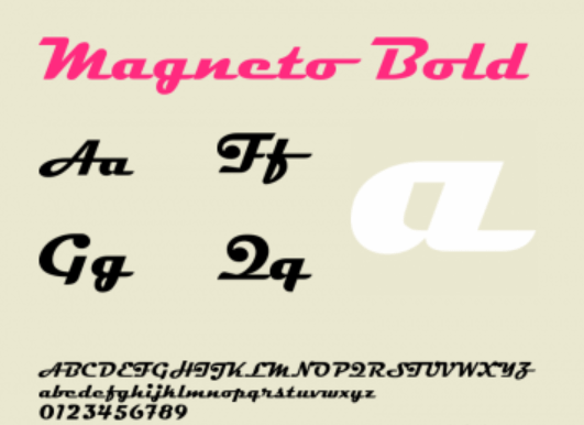 Magneto Bold Font