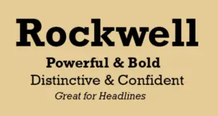 Rockwell Font 310x165 - Rockwell Font Free Download