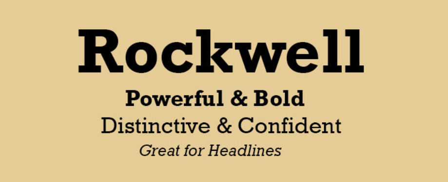 Rockwell Font