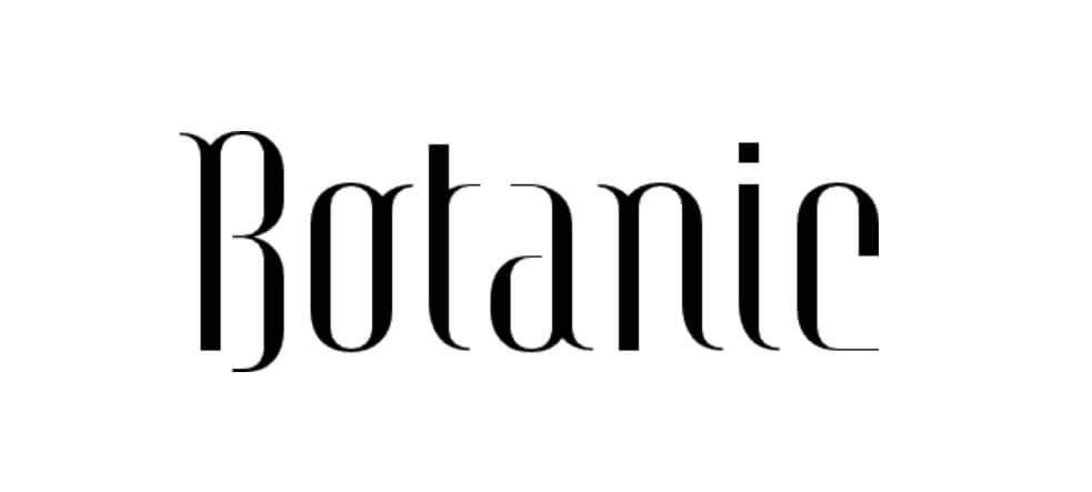 Botanic Font