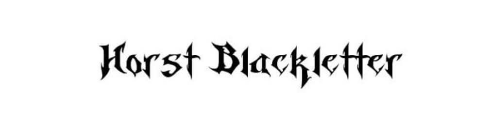 Horst Blackletter Font