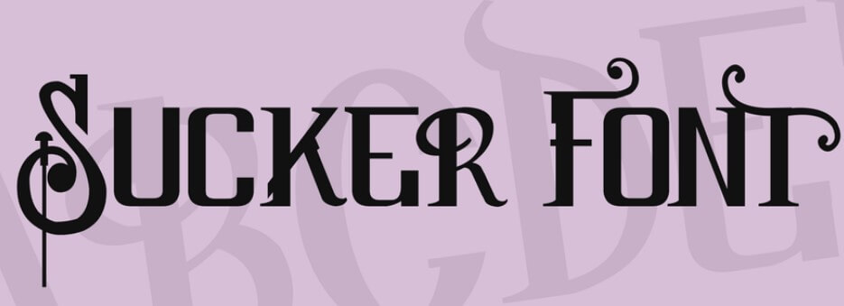 Sucker Font