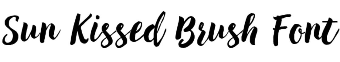 Sun Kissed Brush Font