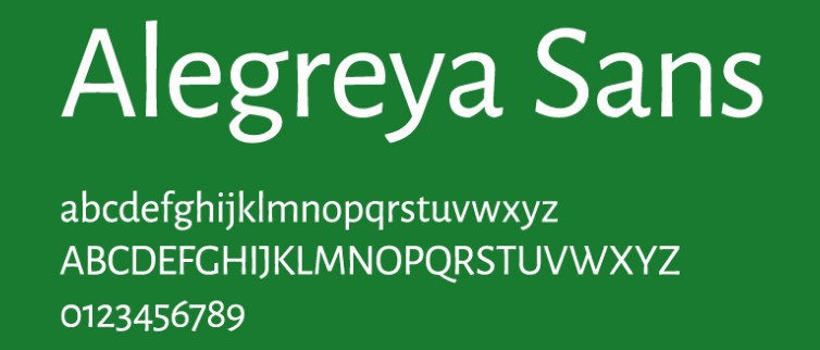 Alegreya Sans Font