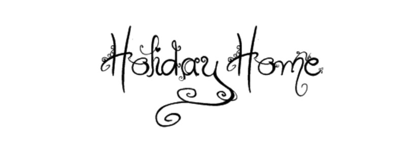 Holiday Home Font