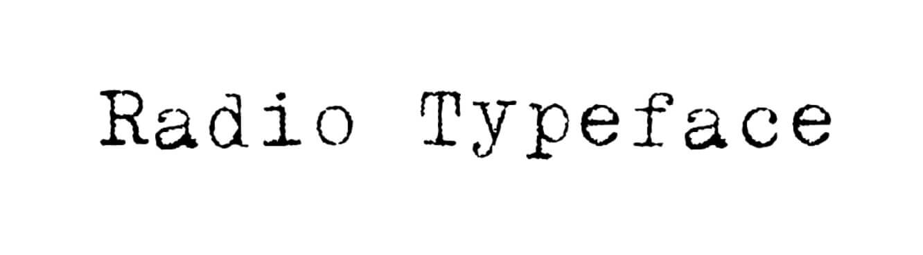 Radio Regular Font