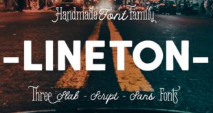 Lineton Font 310x165 - Lineton Font Family Free Download