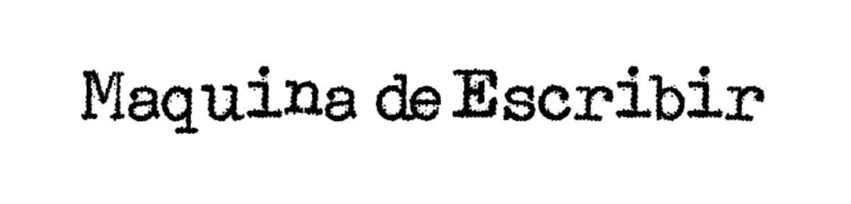 Maquina De Escribir Regular Font