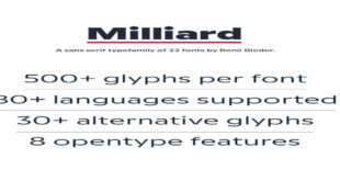 Milliard Font 310x165 - Milliard Font Family Free Download