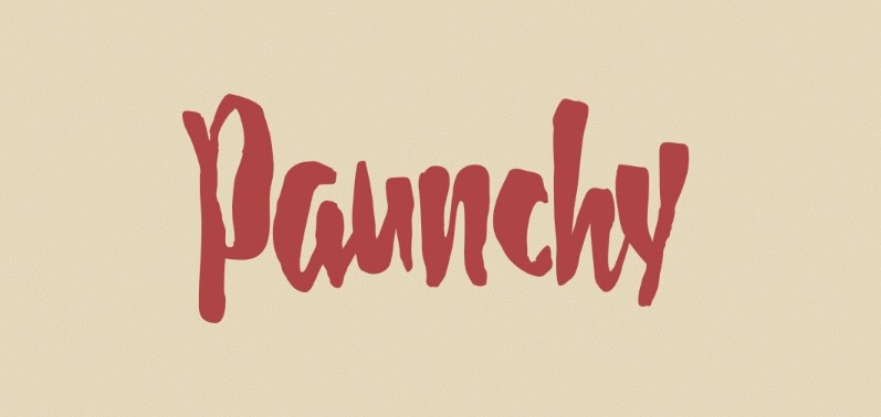 Paunchy Font