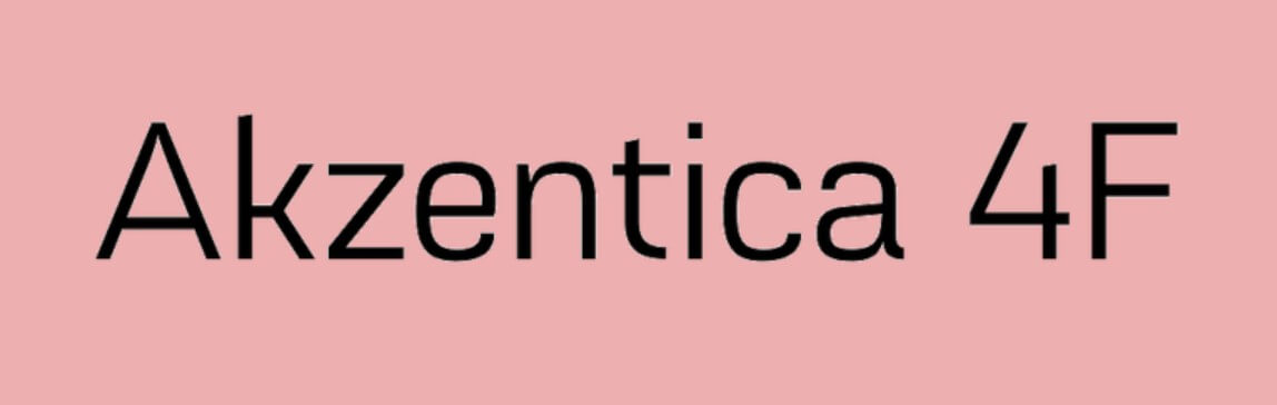 Akzentica 4F Font