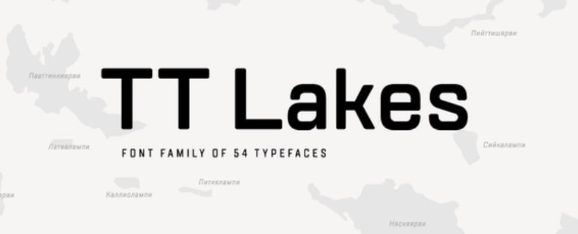 TT Lakes Font