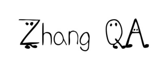 Zhang QA Font