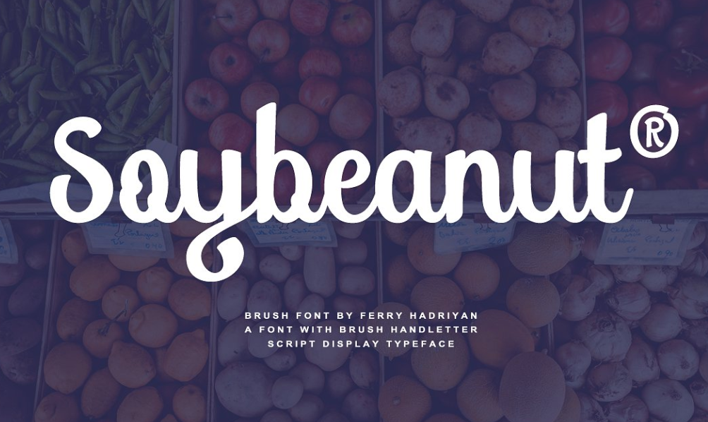 Soybeanut Script Font - Soybeanut Script Font Free Download