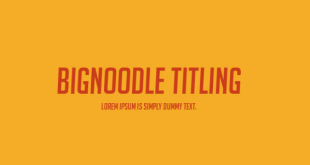 Big Noodle Titling Font