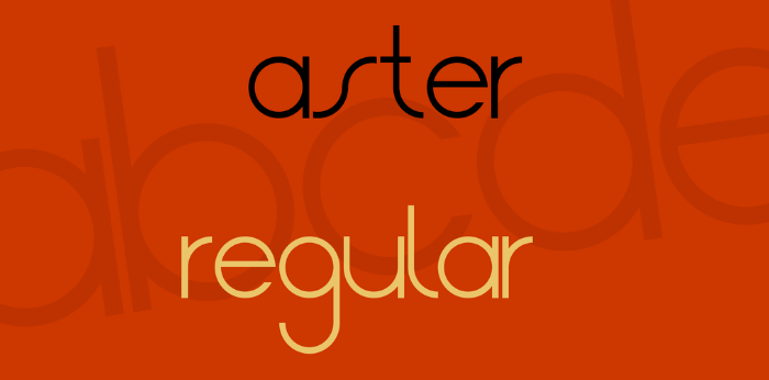 new-aster-font