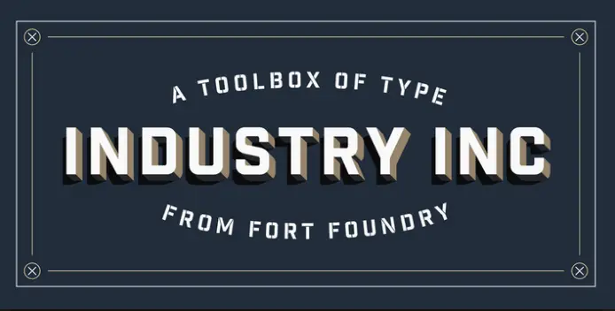 industrial-sans-font