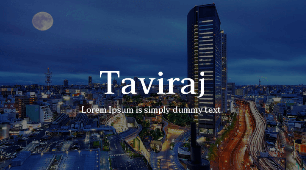 taviraj-font