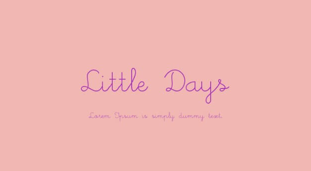 Little Days Font