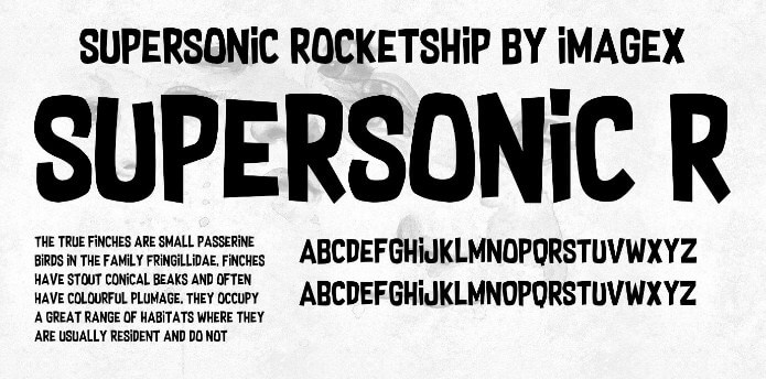 Supersonic Rocketship Font