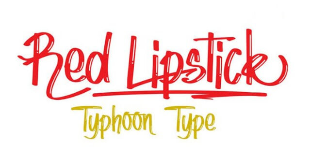 Lipstick Font