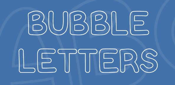 Bubble Letters Font