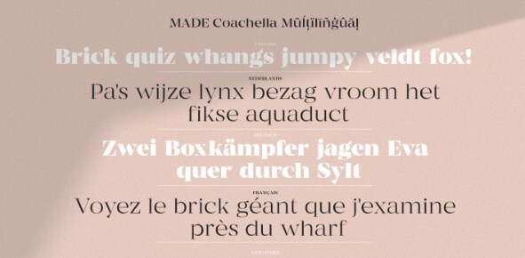 Made Coachella Font