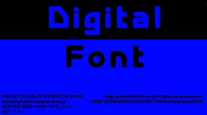 Digital Font