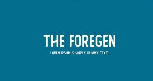 The Foregen Vintage Font