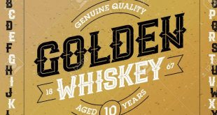 American Whiskey Font