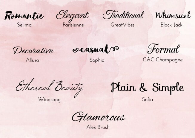 Wedding Font