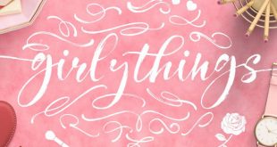 girly things font 310x165 - Girly Things Script Font Free Downlaod