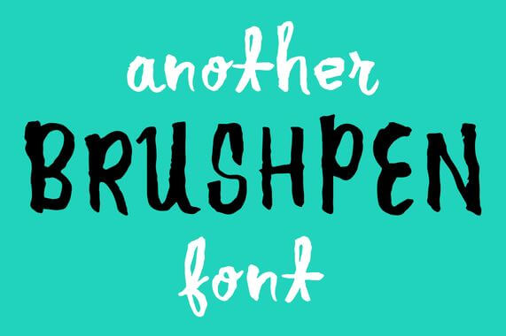 another brush pen font - Another Brush Pen Font Free Download