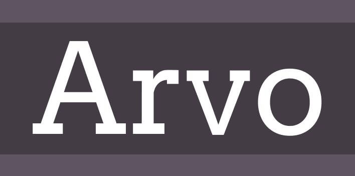 arvo font - Arvo Font Free Download