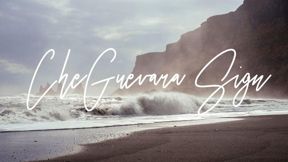 cheguevara sign font - CheGuevara Sign Font Free Download