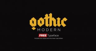 gothic modern 310x165 - Gothic Modern Typeface Free Download