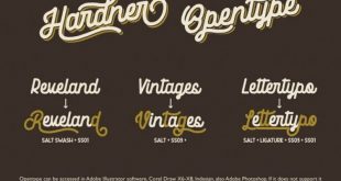 harder font 310x165 - Hardner Vintage Font Free Download