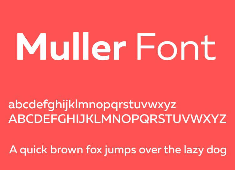 muller font - Muller Font Free Download