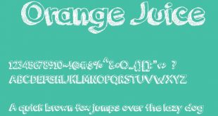 orange juice font 310x165 - Orange Juice Font Free Download