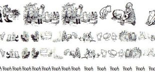 pooh font 310x165 - Pooh Classic Dings Font Free Download