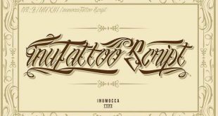 Inutatto font 310x165 - Inumocca Tattoo Script Font Free Download